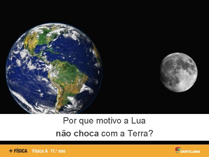 Por que motivo a Lua não choca com a Terra? 