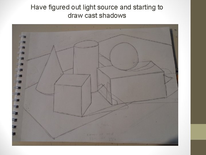 Have figured out light source and starting to draw cast shadows 