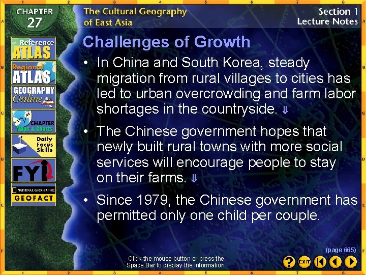 Challenges of Growth • In China and South Korea, steady migration from rural villages