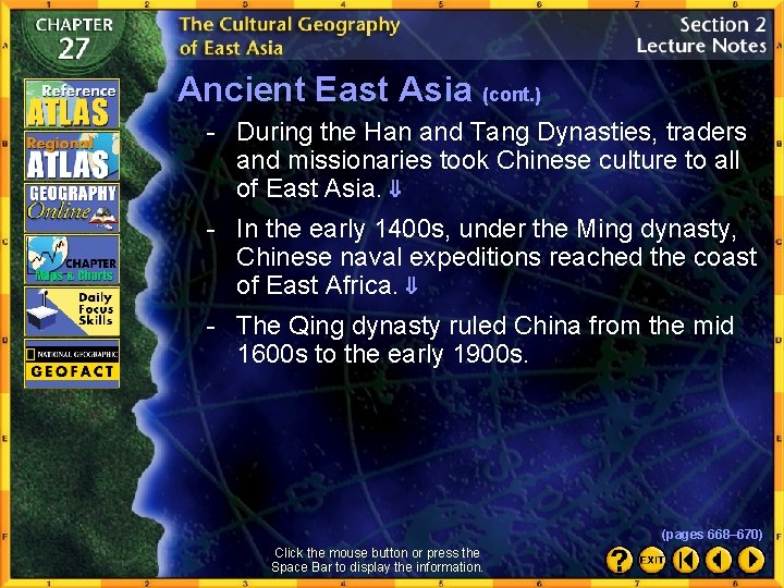 Ancient East Asia (cont. ) - During the Han and Tang Dynasties, traders and