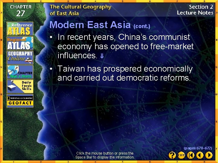 Modern East Asia (cont. ) • In recent years, China’s communist economy has opened