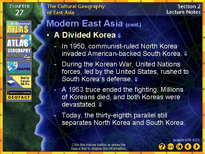 Modern East Asia (cont. ) • A Divided Korea - In 1950, communist-ruled North