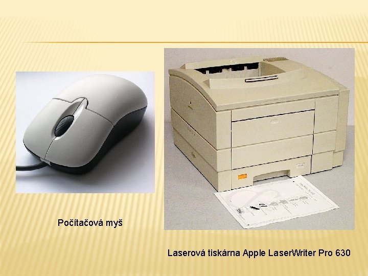 Počítačová myš Laserová tiskárna Apple Laser. Writer Pro 630 