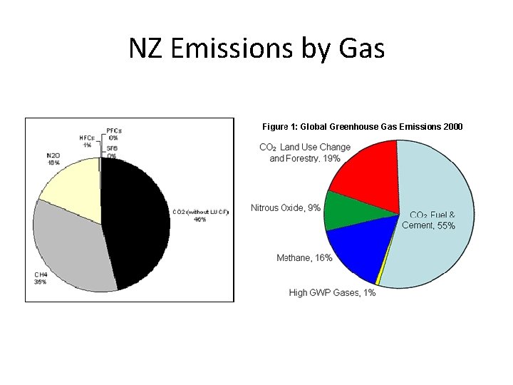 NZ Emissions by Gas 
