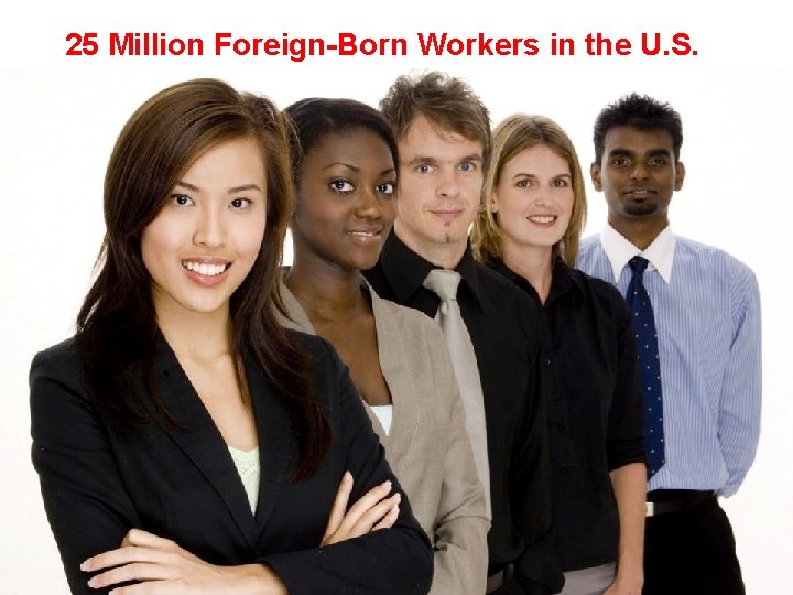 25 Million Foreign-Born Workers in the U. S. 