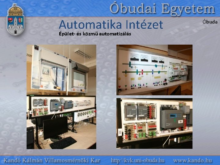 Automatika Intézet Épület- és közmű automatizálás Óbuda 