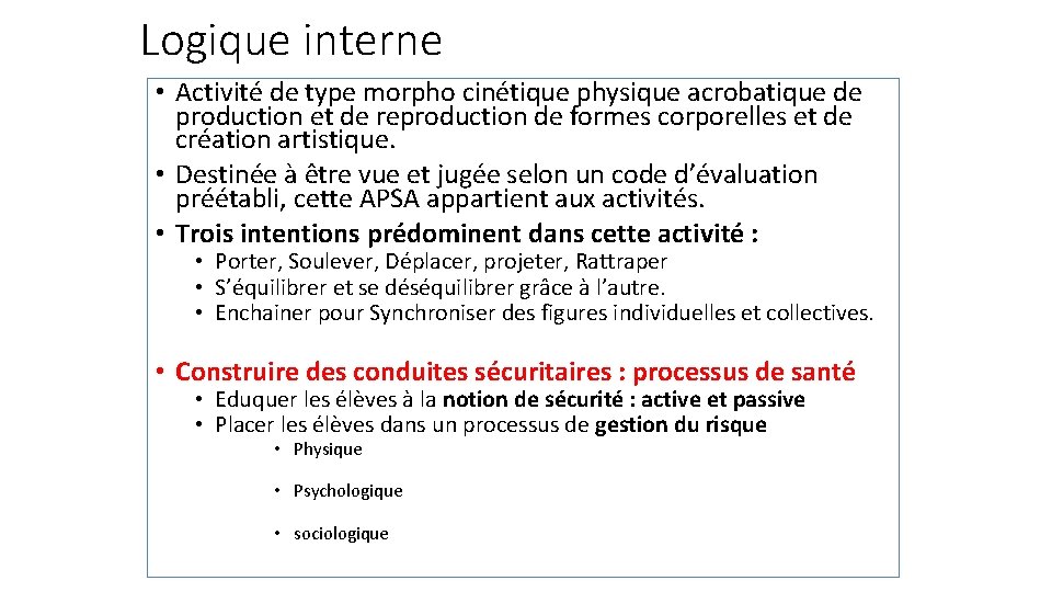 Biomcanique en Acrosport Gymnastique Dans une prestation corporelle