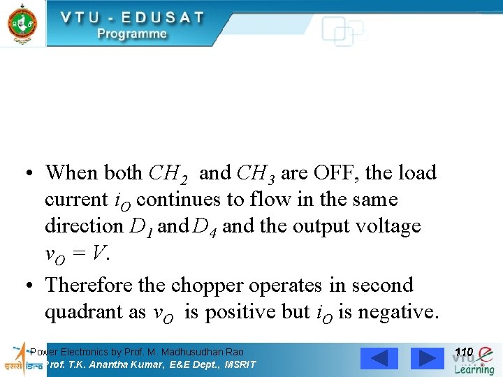  • When both CH 2 and CH 3 are OFF, the load current