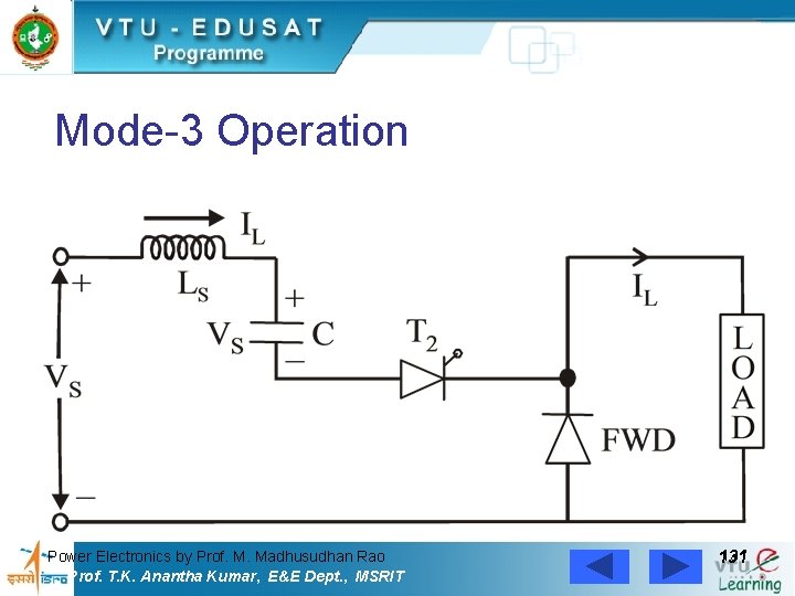 Mode-3 Operation Power Electronics by Prof. M. Madhusudhan Rao Prof. T. K. Anantha Kumar,