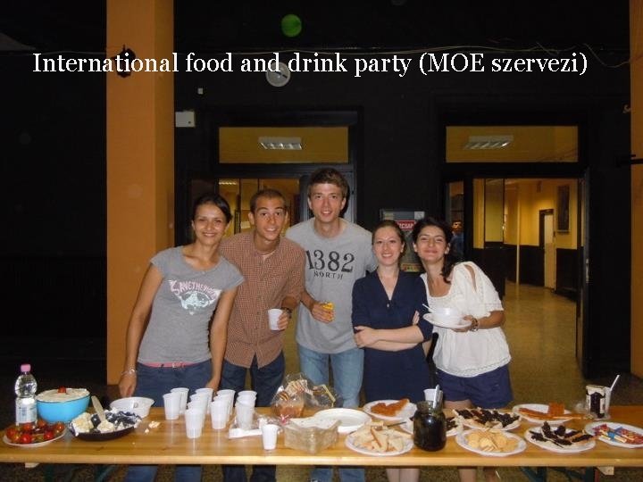 International food and drink party (MOE szervezi) 