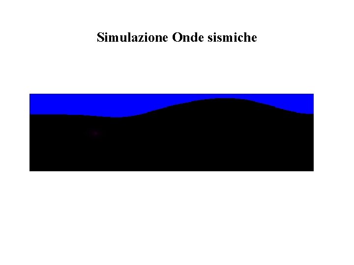 Simulazione Onde sismiche 