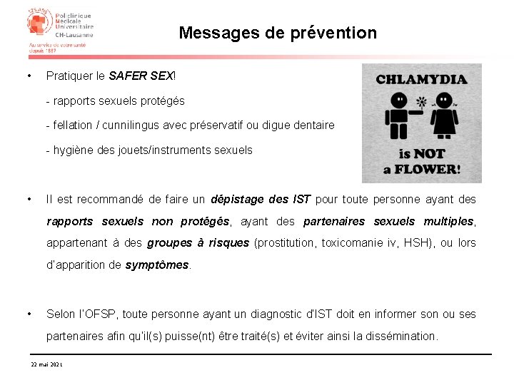 Messages de prévention • Pratiquer le SAFER SEX! - rapports sexuels protégés - fellation