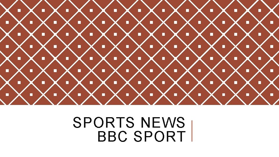 SPORTS NEWS BBC SPORT 