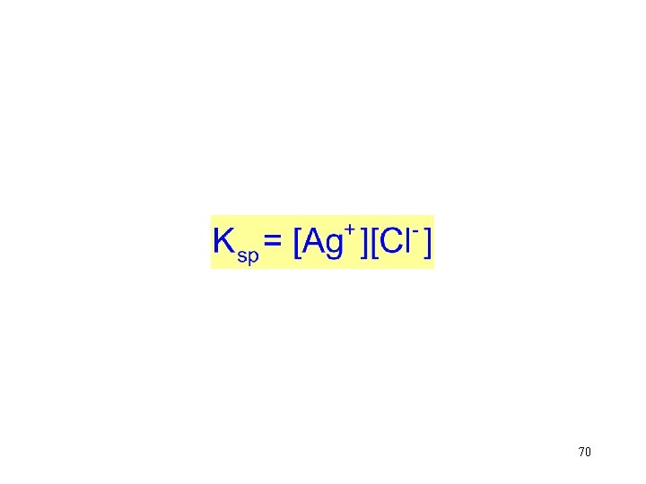 Silver chloride is in equilibrium with its ions in aqueous solution. Ag. Cl(s) →