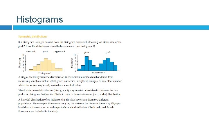 Histograms 
