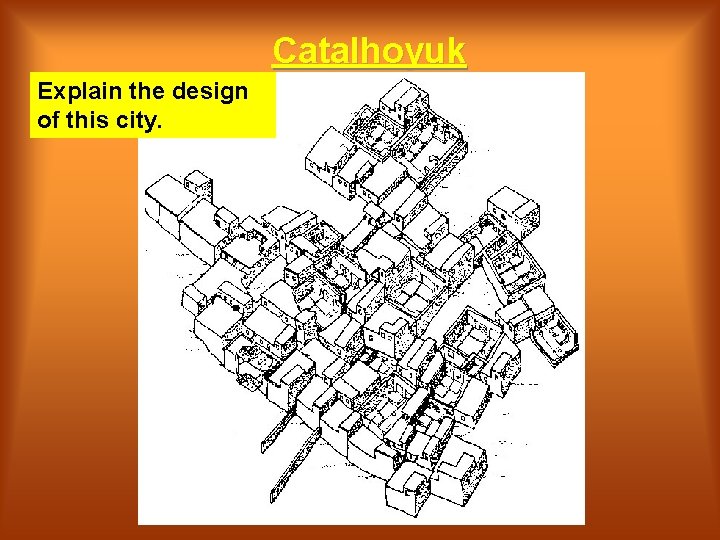 Catalhoyuk Explain the design of this city. 