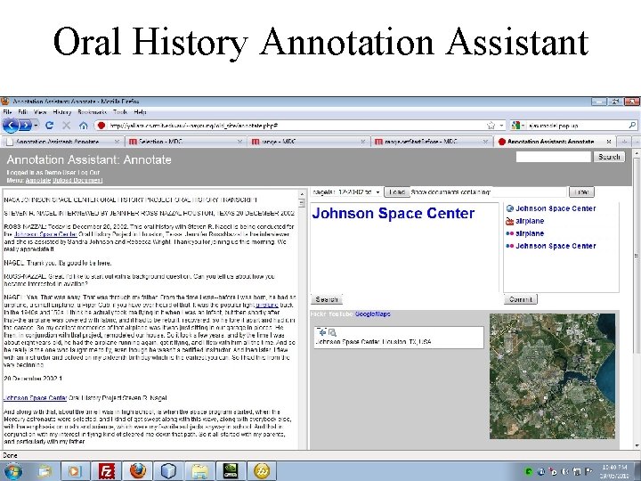 Oral History Annotation Assistant 