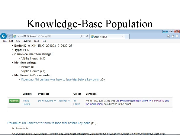 Knowledge-Base Population 