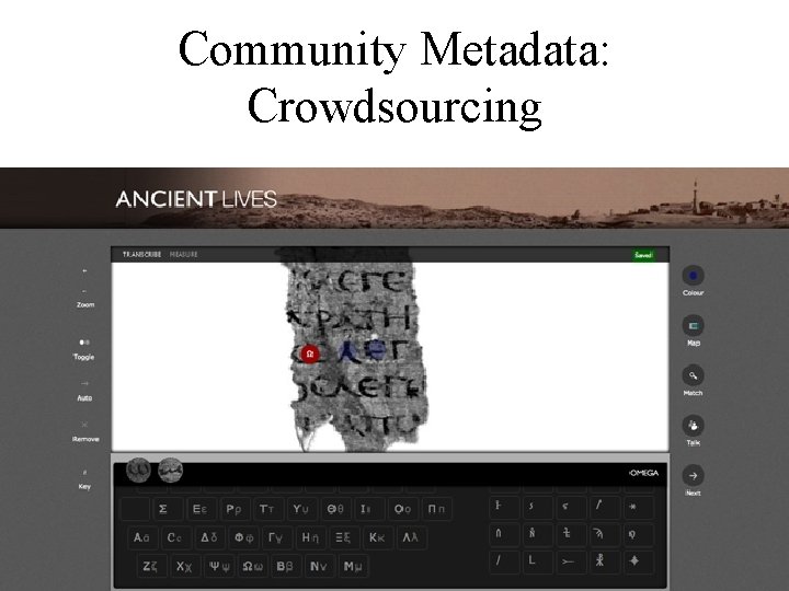 Community Metadata: Crowdsourcing 