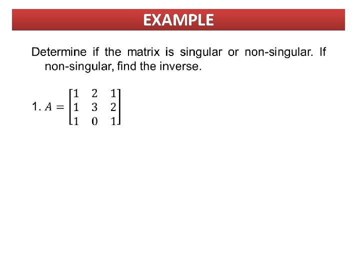 EXAMPLE EXAMPLE