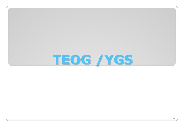 TEOG /YGS 23 