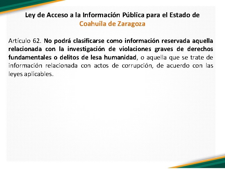 Ley de Acceso a la Información Pública para el Estado de Coahuila de Zaragoza