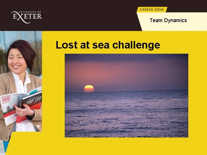 Team Dynamics Lost at sea challenge 