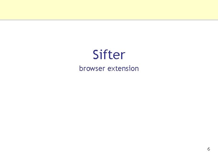 Sifter browser extension 6 