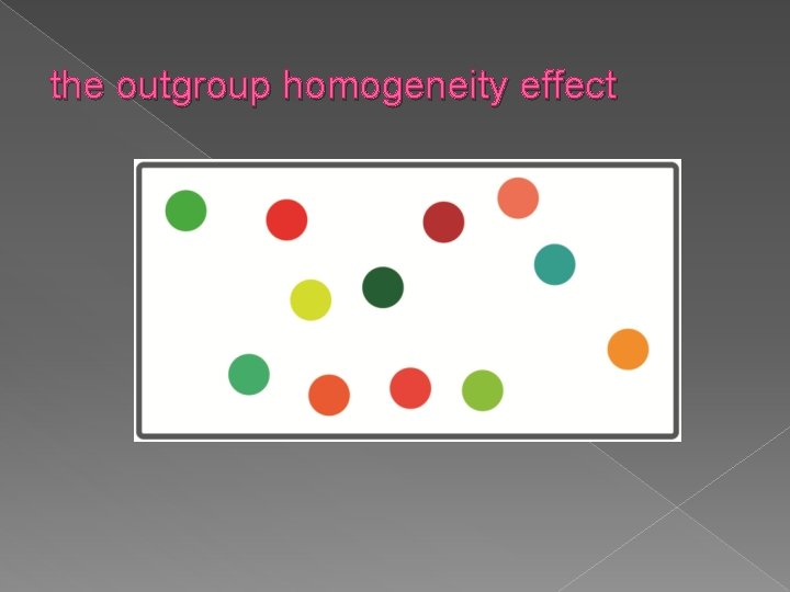 the outgroup homogeneity effect 