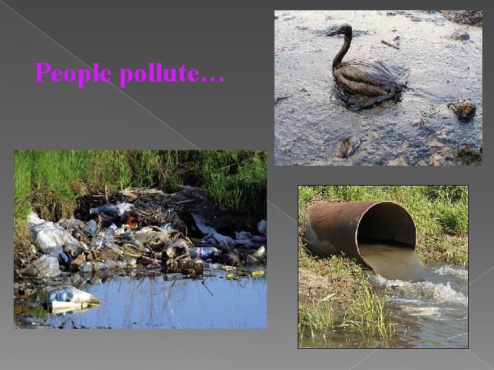 People pollute… 