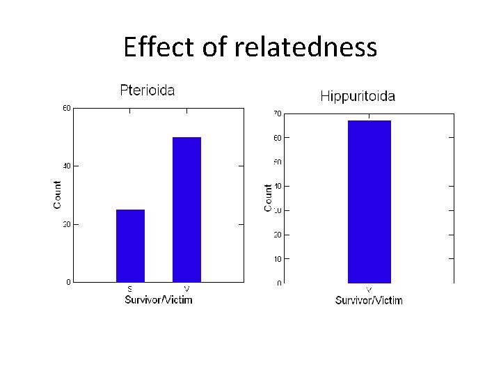 Effect of relatedness 