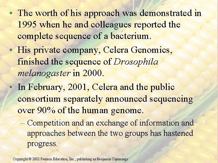  • The worth of his approach was demonstrated in 1995 when he and