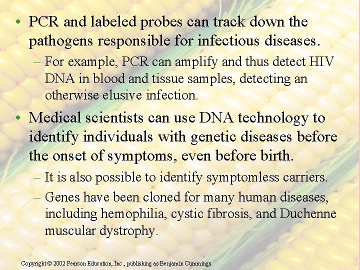  • PCR and labeled probes can track down the pathogens responsible for infectious
