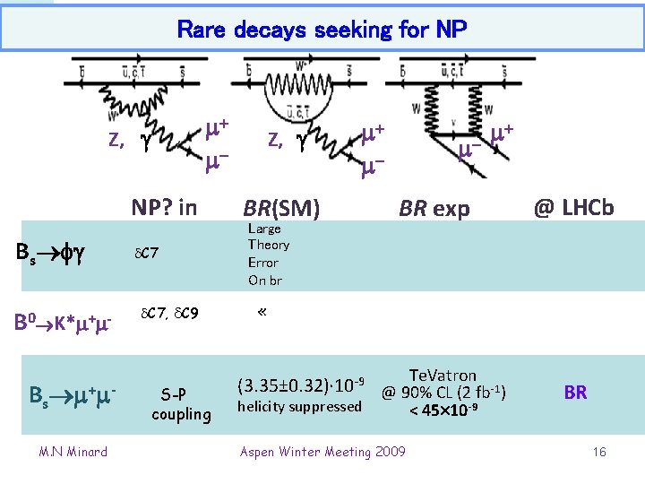 Rare decays seeking for NP Z, g + - NP? in Bs g B