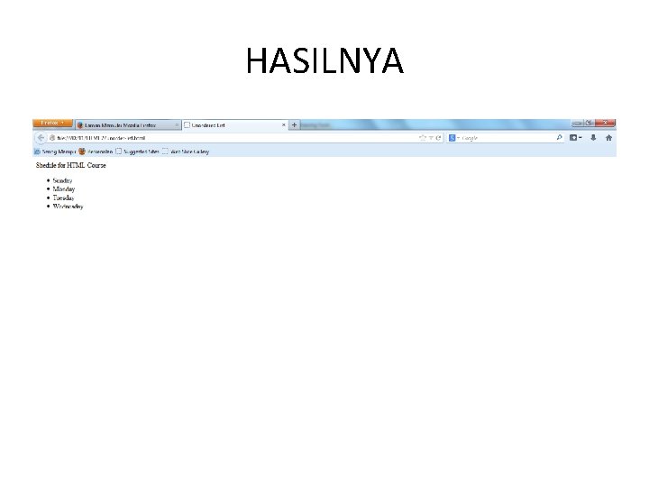 HASILNYA 