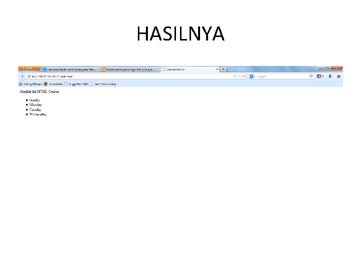 HASILNYA 