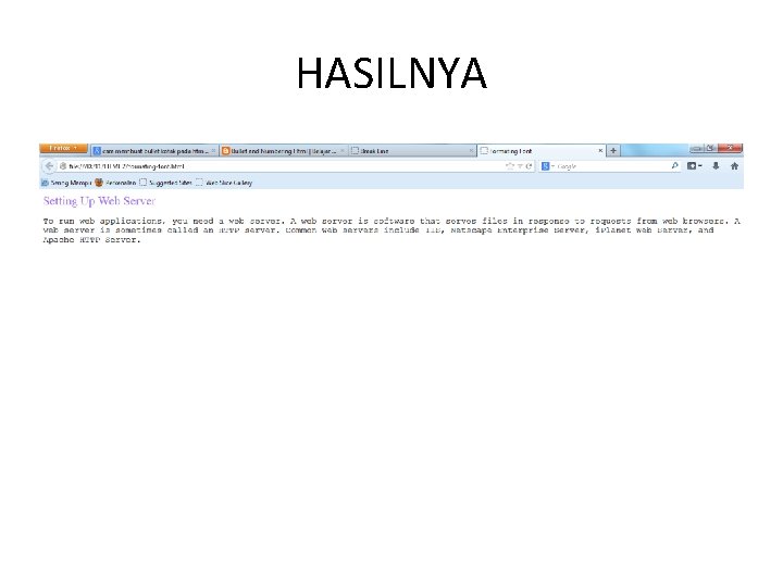 HASILNYA 