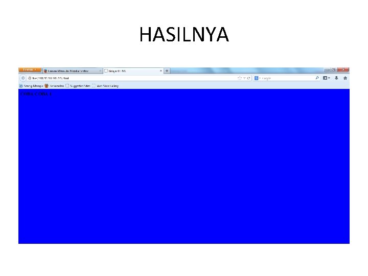 HASILNYA 