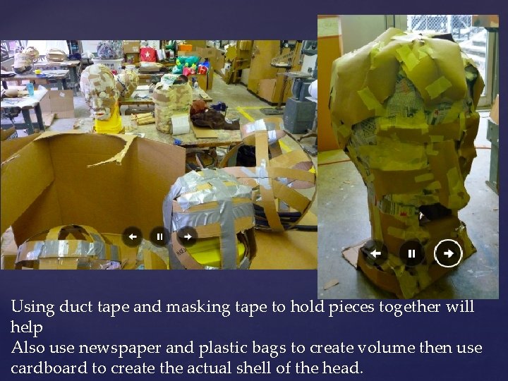 Paper Mache Art 1 Big Head Project Objective