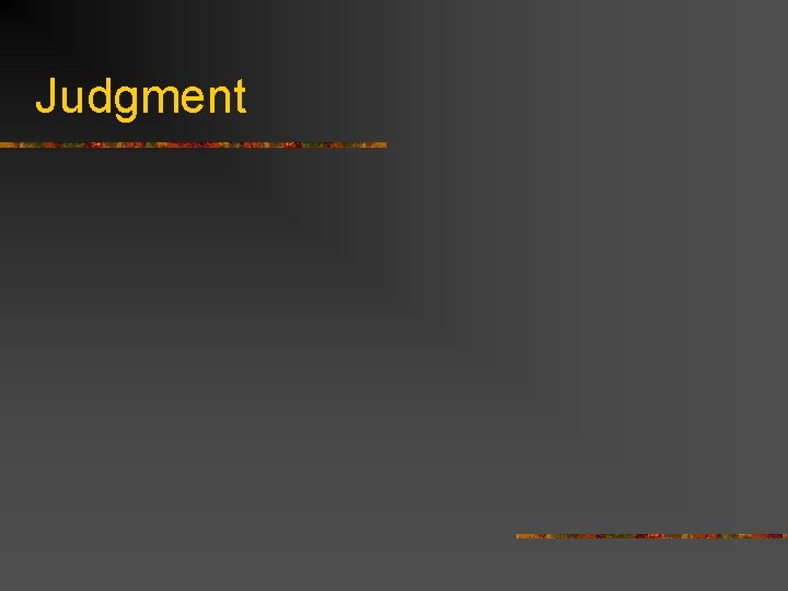 Judgment 