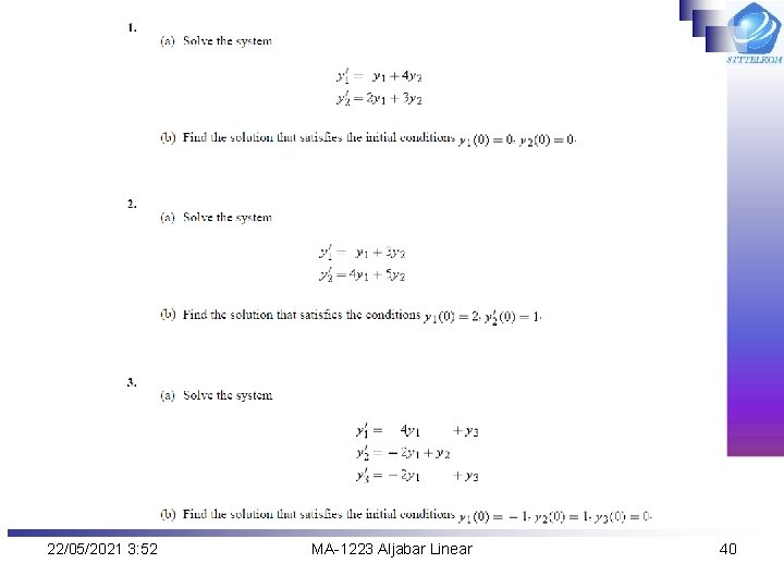 22/05/2021 3: 52 MA-1223 Aljabar Linear 40 