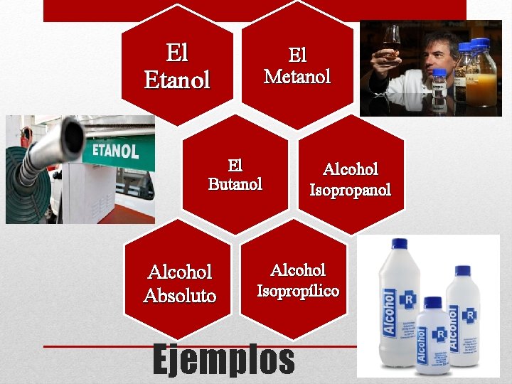 El Etanol El Metanol El Butanol Alcohol Absoluto Alcohol Isopropanol Alcohol Isopropílico Ejemplos 