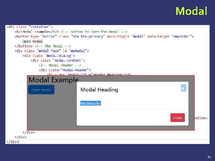 Modal 64 Modal 64