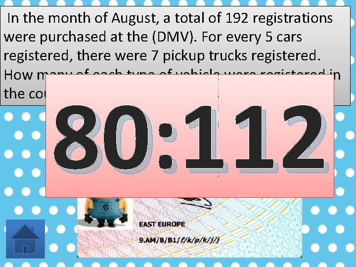 In the month of August, a total of 192 registrations were purchased at the