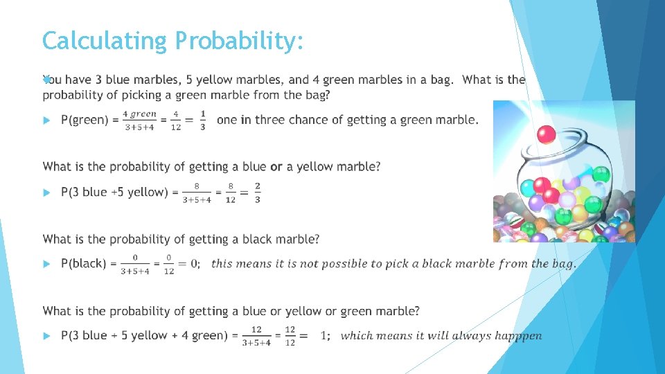 Calculating Probability: 