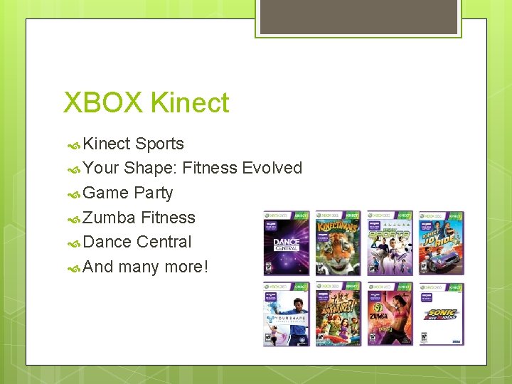 XBOX Kinect Sports Your Shape: Fitness Evolved Game Party Zumba Fitness Dance Central And
