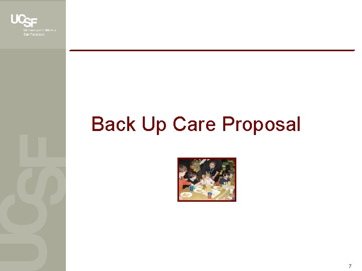Back Up Care Proposal 7 