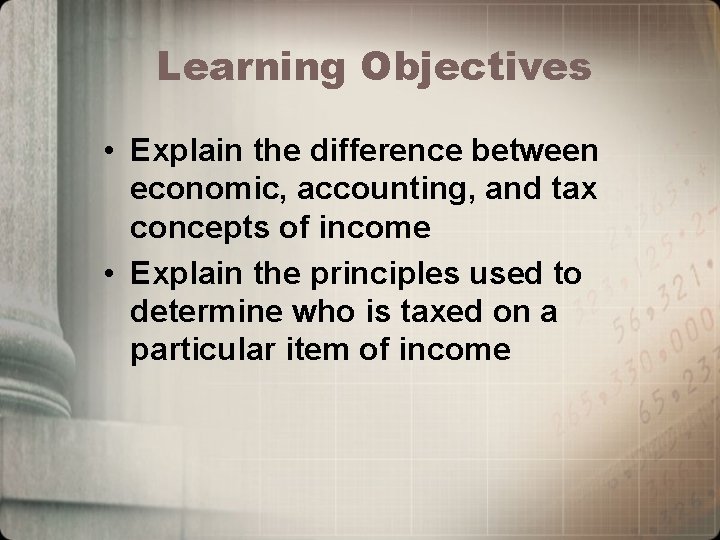 Chapter 3 Gross Inclusions Learning Objectives Explain