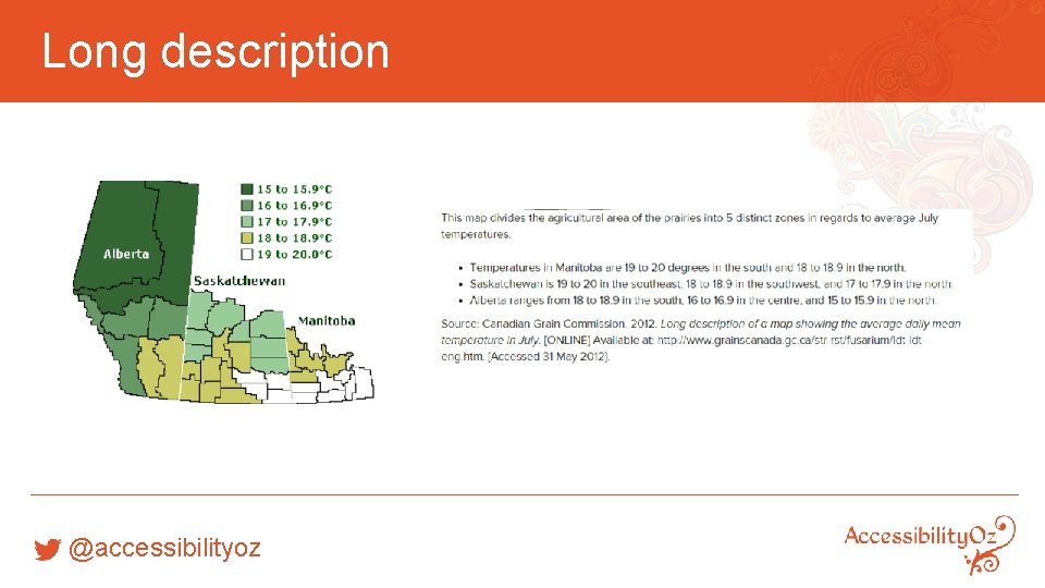 Long description @accessibilityoz 