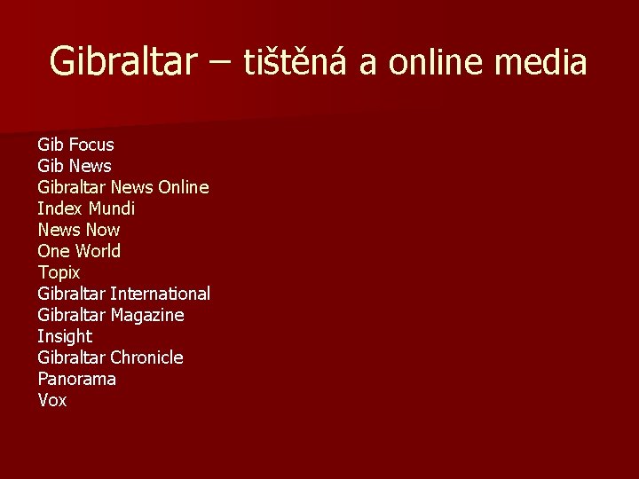 Gibraltar – tištěná a online media Gib Focus Gib News Gibraltar News Online Index